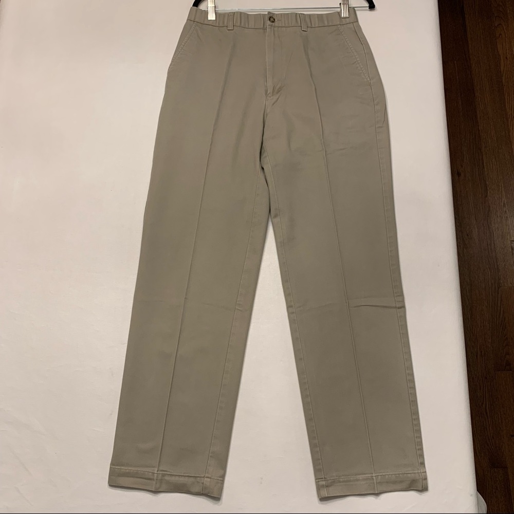 Charter Room Club Room Men’s Flat Front Khaki Pants